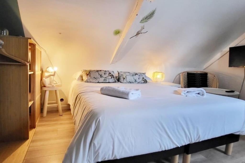 La Cabane - Petit Studio Mansarde - Plage 50M - Rue Gratuite Saint-Malo Bagian luar foto