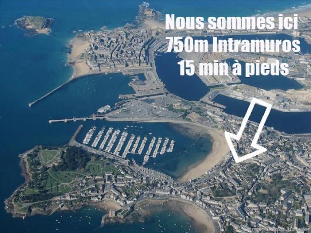La Cabane - Petit Studio Mansarde - Plage 50M - Rue Gratuite Saint-Malo Bagian luar foto